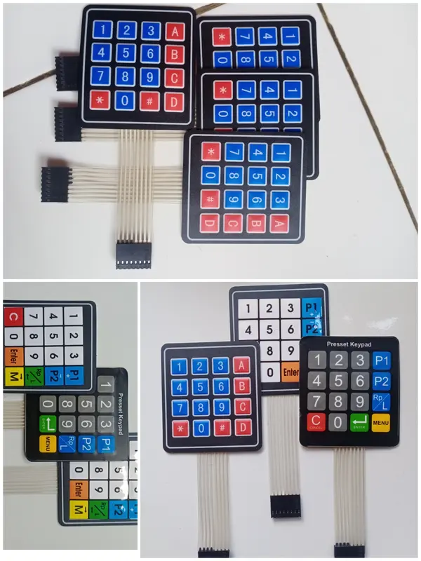 5pcs Keypad Mesin Pertamini Digital Original Tombol Pom Mini Standar - 16 Key Membrane Switch - Komputer 4