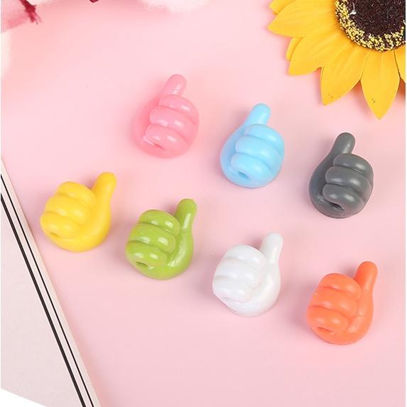 Creative thumb hook / storage hook Non drilling cable organizer thumb hook multifunctional data cable fixed storage without trace adhesive design multifunctional adhesive hook 8