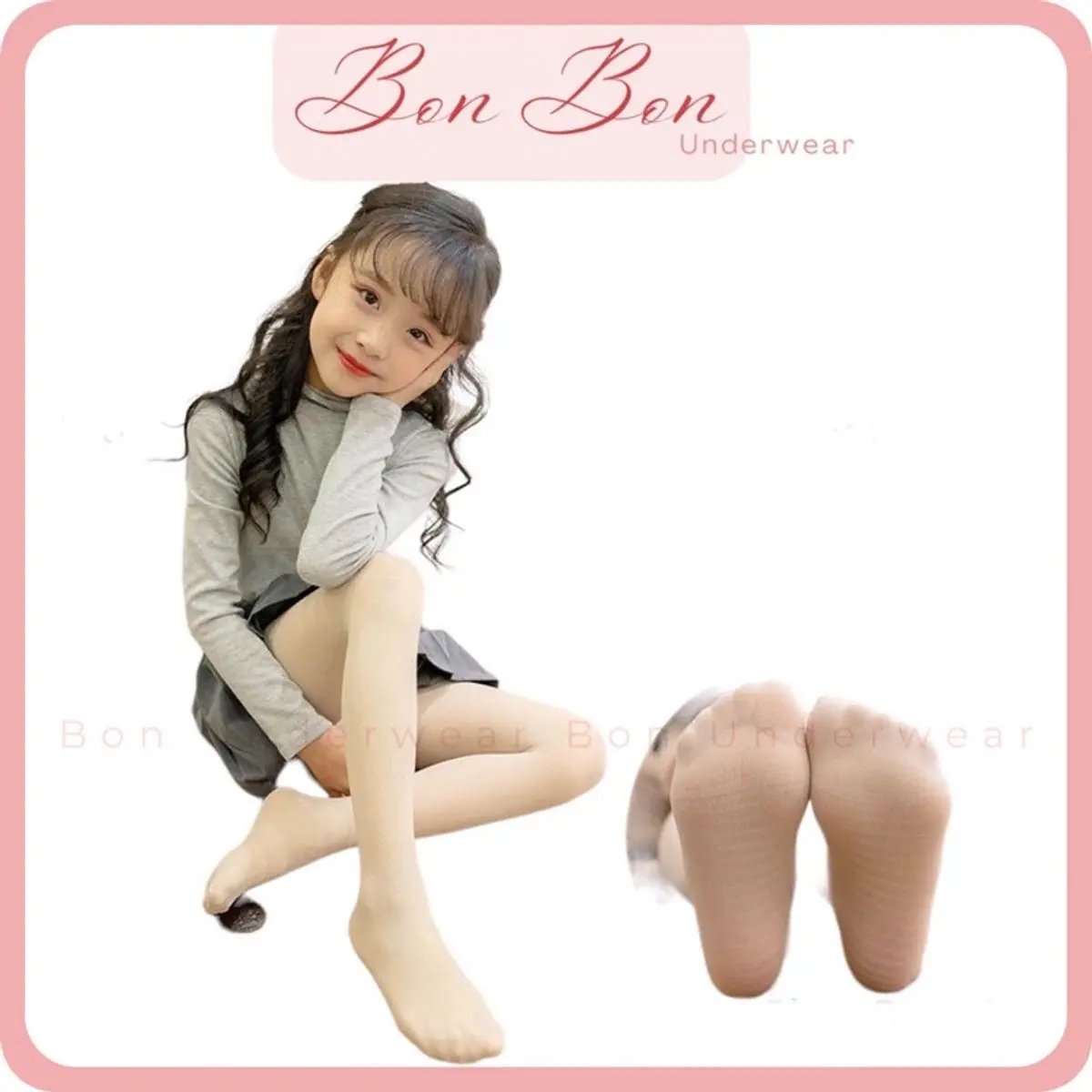 Quần tất da chân trẻ em, Quần tất bé gái quần  tất Cotton
