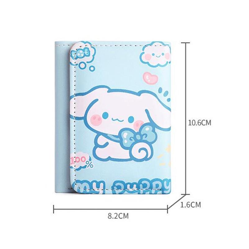 Ví Sanrio Hoạt Hình, Thiết Kế Dễ Thương, Được Cá Nhân Hóa, Sức Chứa Lớn, Nhiều Khe Cắm Thẻ, Kẹp Thẻ, Túi Ví 8