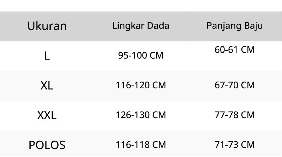 Baju Barong Bali Dewasa Jumbo L XL XXL Pria Wanita Kaos Barong Bali