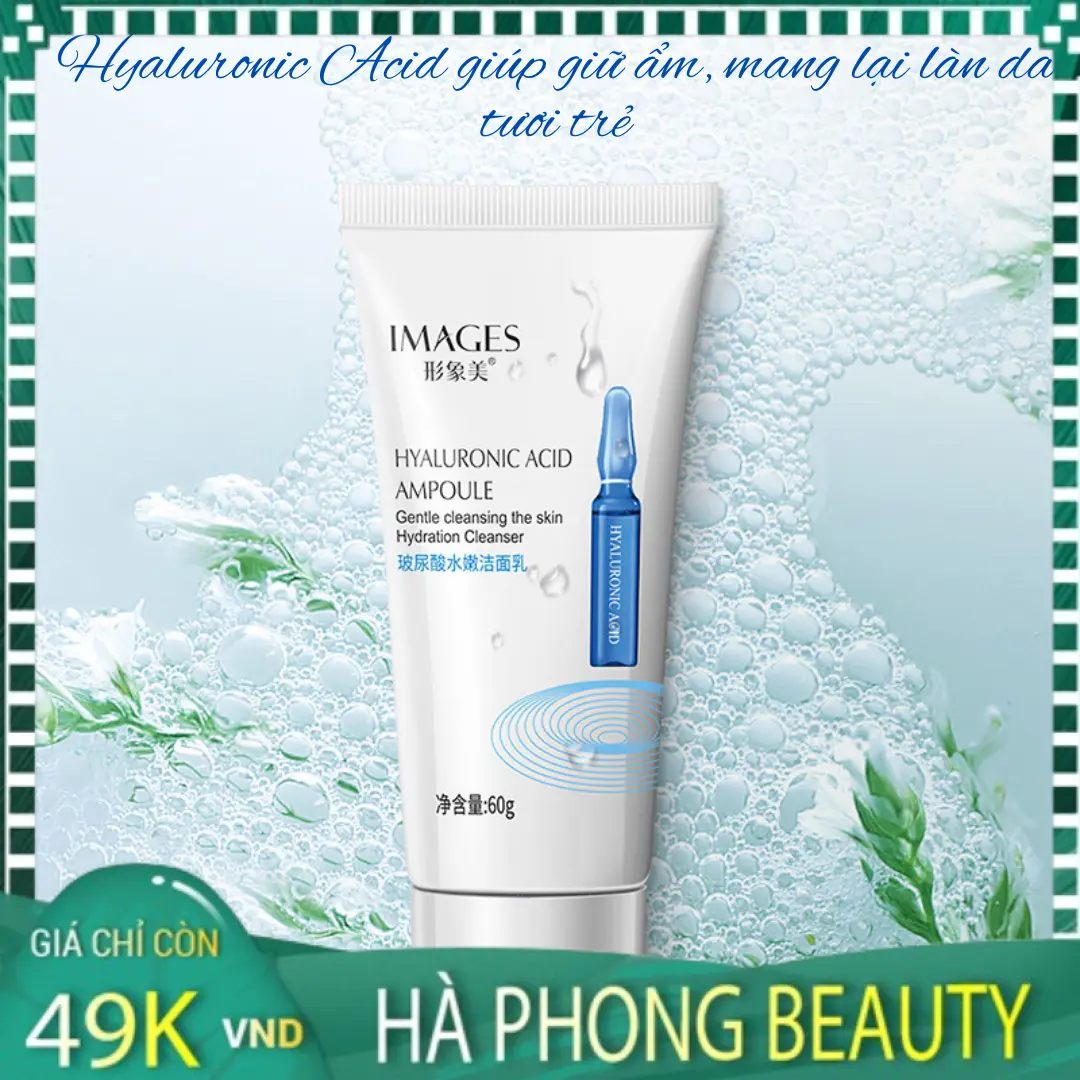 Sữa Rửa Mặt Làm Trắng Da, Ngừa Mụn IMAGES làm sạch sâu kiểm soát nhờn dưỡng ẩm trắng da giúp da sáng căng mướt sáng mịn - HÀ PHONG Beauty