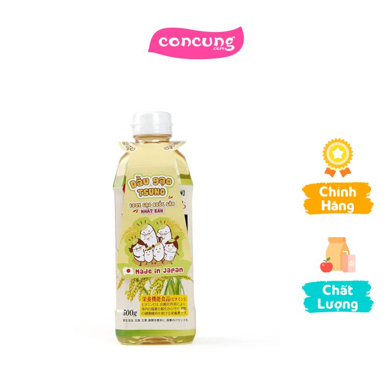  Dầu gạo Nhật Bản Tsuno nguyên chất 500g 