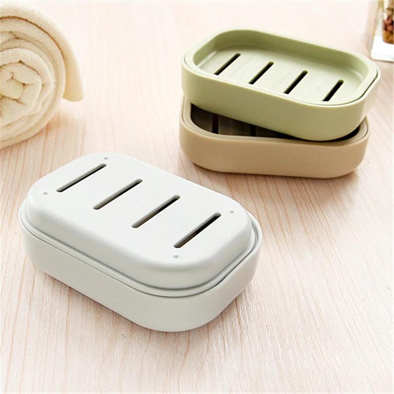 Product Introduction of New Bathroom Dish Plate Case Home Shower Travel Hiking Holder Container Soap Box Plastic Soap Box Dispenser Soap Rack Light 9