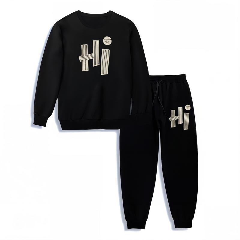  Bộ Quần áo Nỉ Tay Dài Nam THU ĐÔNG Bigsize 48kg Đến 123kg co dãn thoáng khí không xù lông Kiểu Hàn Quốc Menswear Thun 