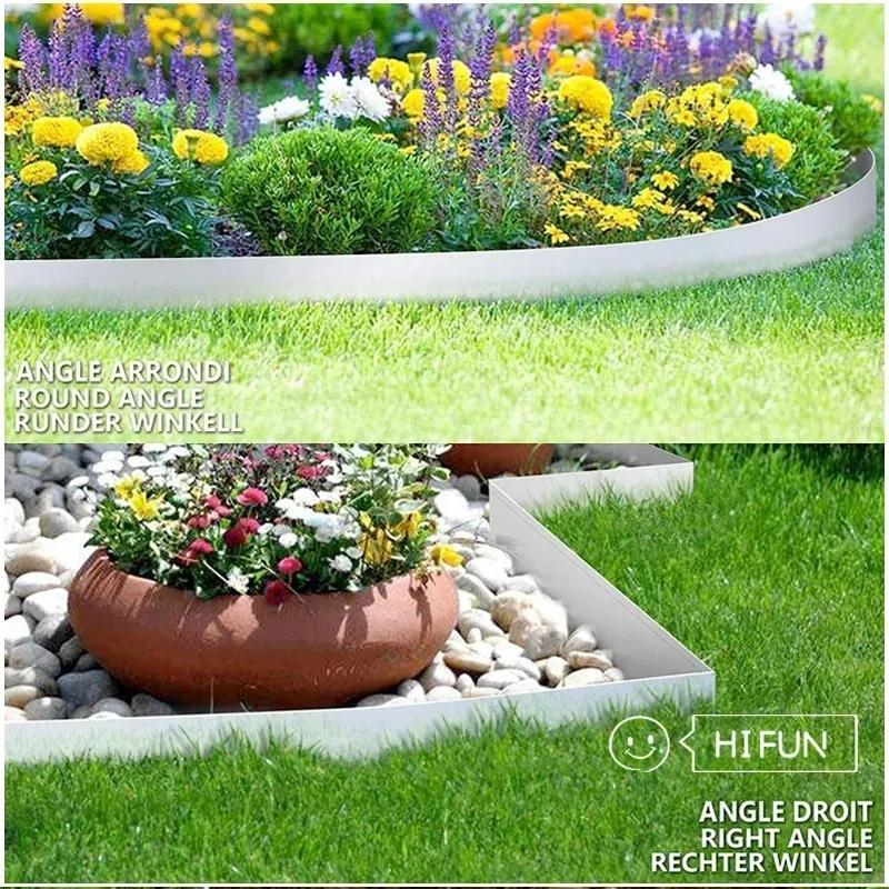 Product Introduction of 10M Plastic Garden Lawn Grass Edging Border Landscape Garden Edging Decoration Fence Belt With 30 Nails Garden Patio Greening Belt Garden-Belt 14