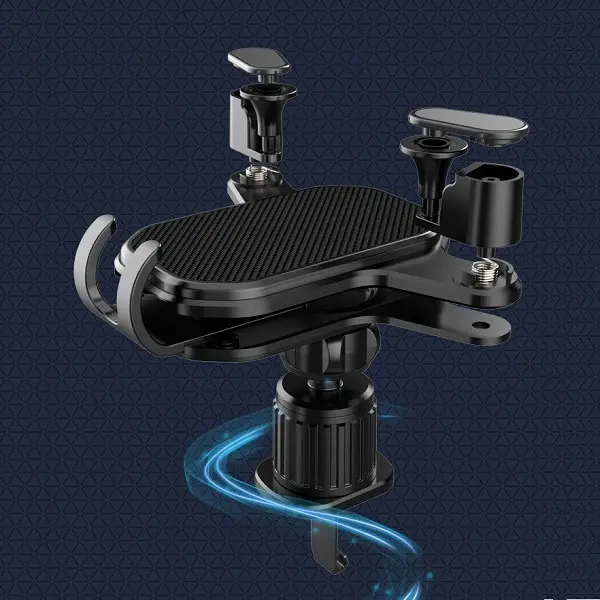 Giá đỡ điện thoại trên ô tô cao cấp  móc cài thép thế hệ mới xoay 360 độ, không chắn cửa gió điều hòa 3