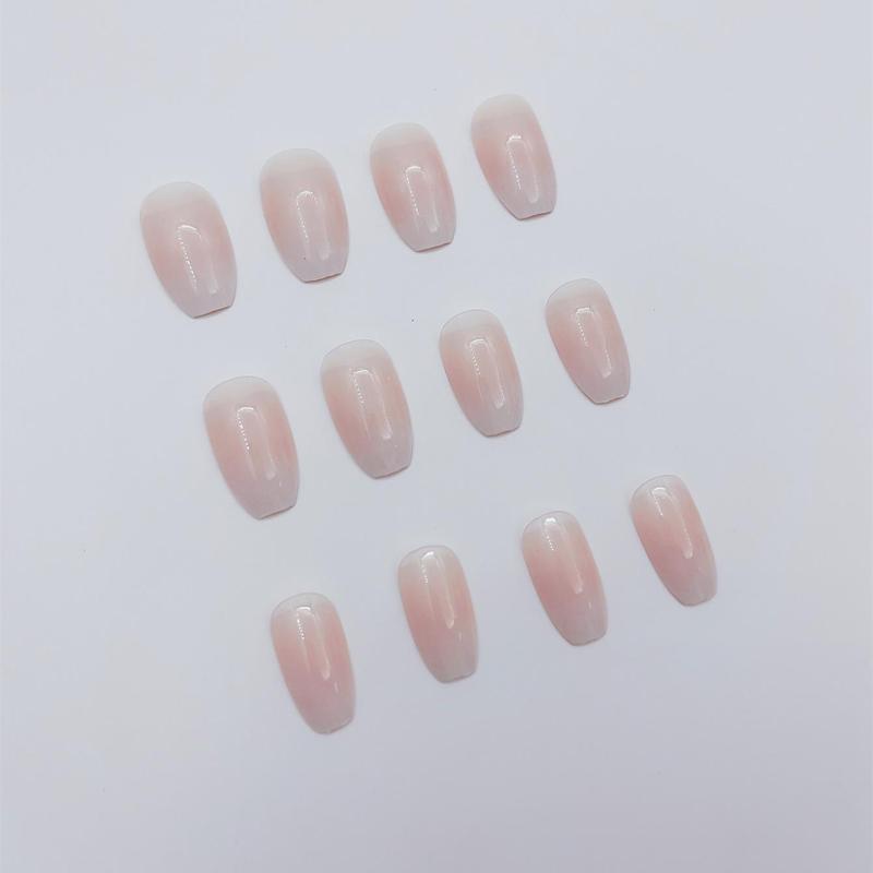 Product Introduction of Aesthetic Nail Art Kit, 24pcs Ombre Fake Nails with 1 Nail File & 1 Sheet Jelly Glue, Glossy False Nails for Women & Girls Diy Nail Art, Elegant Stick on Nails Kit, Christmas, Christmas Gift 35