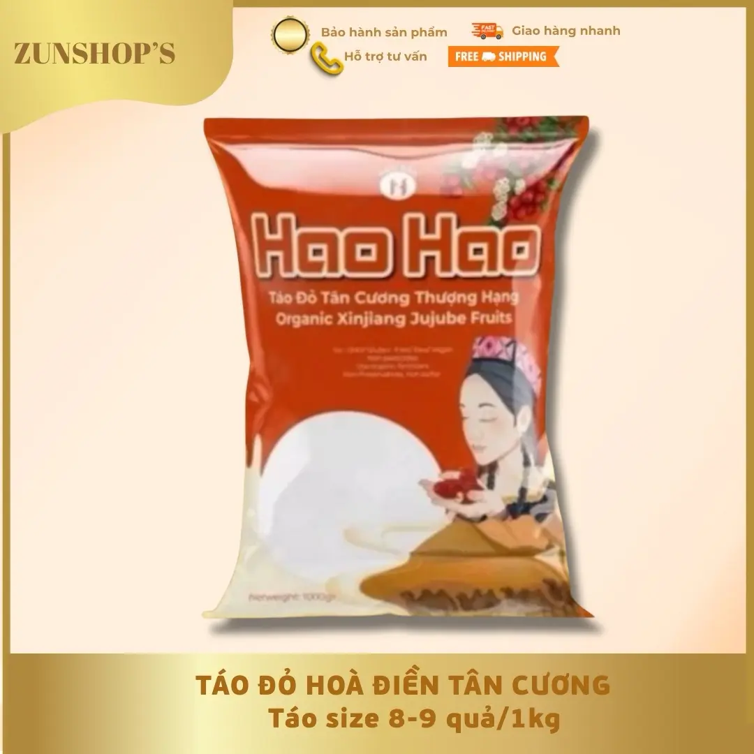 (HAOHAO) 1KG Táo Hoà Điền Tân Cương Thượng Hạng Size 80-90 - Ăn Vặt Food