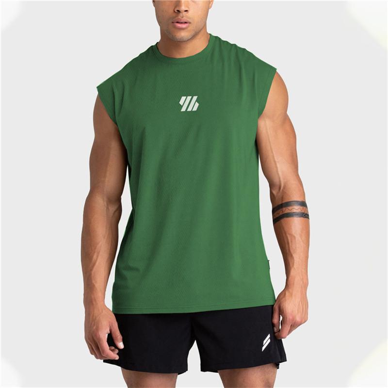Product Introduction of 2024 Summer new Gym Vest Men Bodybuilding Sleeveless Sports Tank Top quick-drying mesh Fitness Running Tank Top men Clothes 14