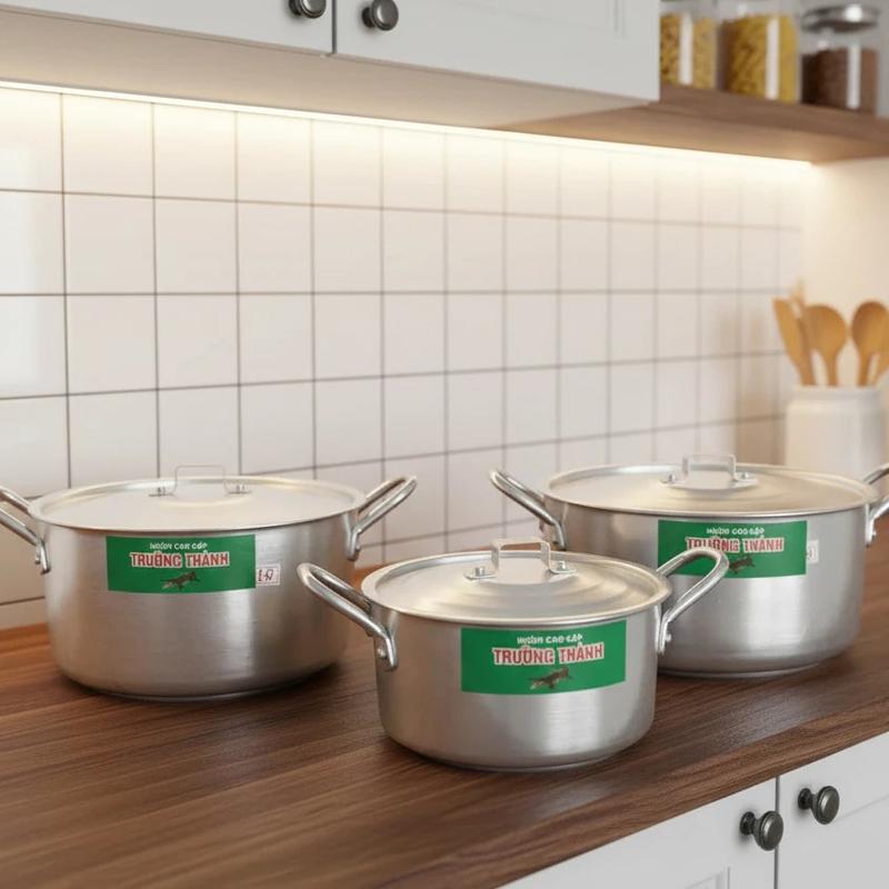 Nồi nhôm đúc loại dày, hàng tại xưởng nhiều size 16cm - 18cm - 20cm