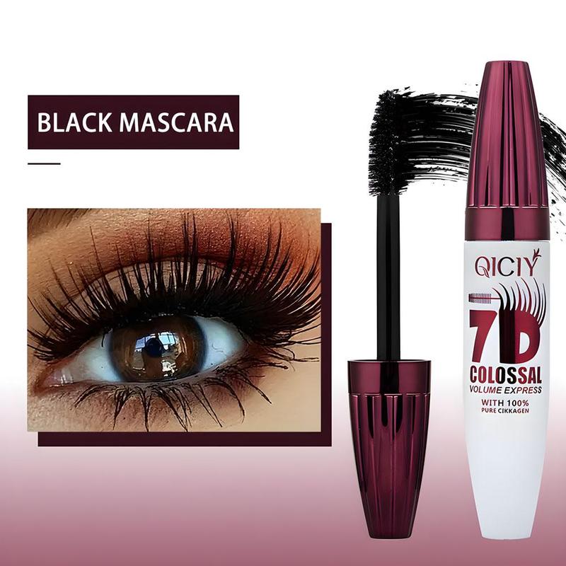 Long Lasting Mascara, 2 Counts Natural Curling Mascara, Eyelashes Lengthening Volumizing Defining, Professional Eye Makeup Products, Cosmetic 6