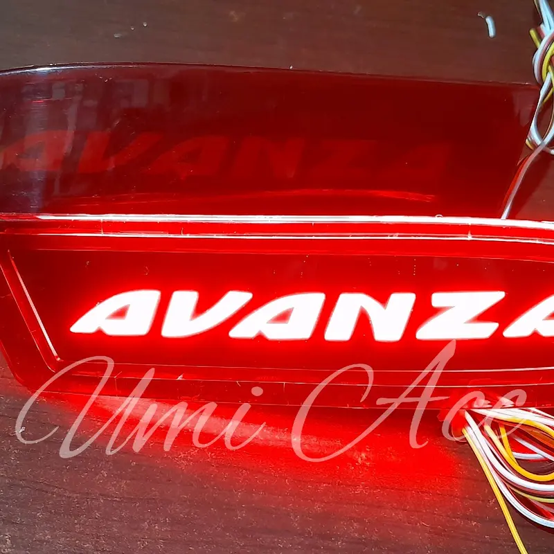 Lampu Led Bumper Belakang All New Avanza Xenia Veloz Reflektor Bumper Avanza 2012-2022 Car 3