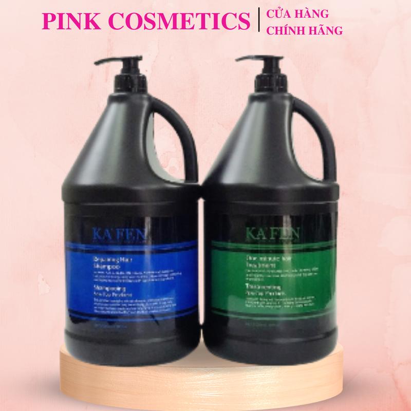  Dầu gội xả can 5 lít KA'FEN hương thơm nước hoa nhiều bọt mềm mượt siêu tiết kiệm cho salon spa 5000ml can KAFEN 