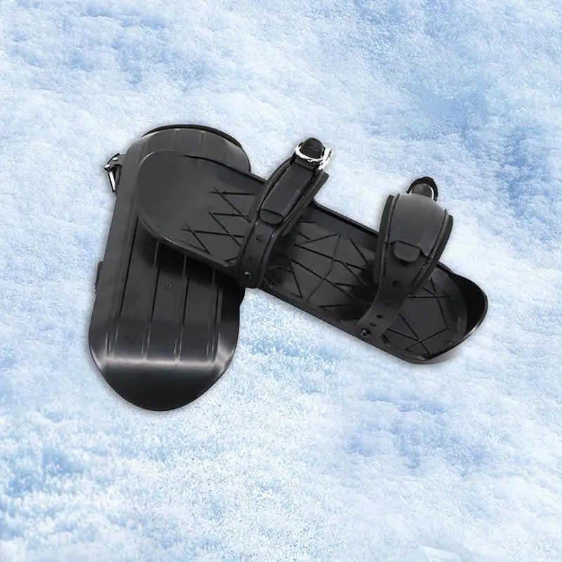 Winter Outdoor Ski Mini Ski Shoes Short Snowboard Snow Knife Adjustable Snow Shoes Universal Size Fits Most Adults Outdoor Ski Snowboard Winter Sports Equipment Outdoor Shoes