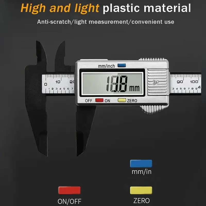 Thước kẹp, với màn hình kỹ thuật số, Vernier Caliper, Vernier hiển thị kỹ thuật số điện tử, F2A8 7