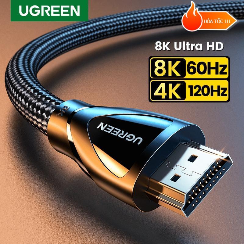 Cáp HDMI 2.1 Ugreen HD140 4K@120Hz x 8K@60Hz- ARC 80401 80402 80403 Dây Mềm Chính Hãng Phụ Kiện