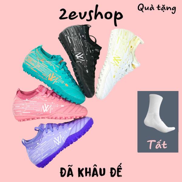 Giày đá bóng trẻ em Newmos Warrior Kid cổ chun, giày đá banh sân cỏ nhân tạo thể thao bền đẹp - 2EVSHOP