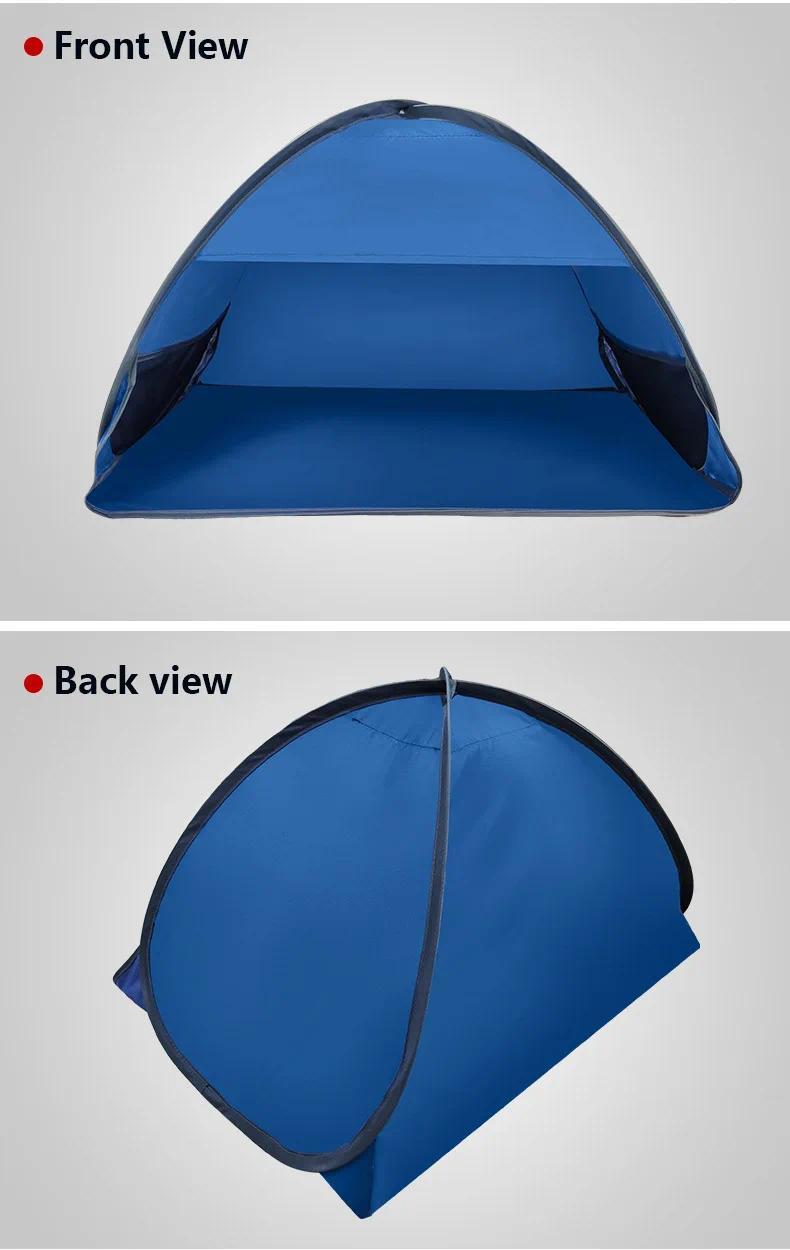Product Introduction of Outdoor automatic quick-opening beach sunshade lazy tent sun and windproof warmth shade sun protection headrest ultralight tent 10