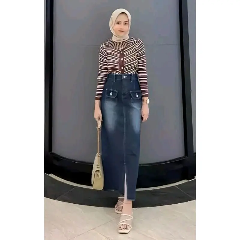 Rok Jeans Praba, Kantong depan