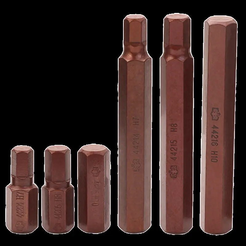 BESTIR Kepala Obeng Heksagonal Kepala Obeng 10Mm Ujung Gesper Soket H10 Kunci Cepat 6 Sudut Alat Obeng 4