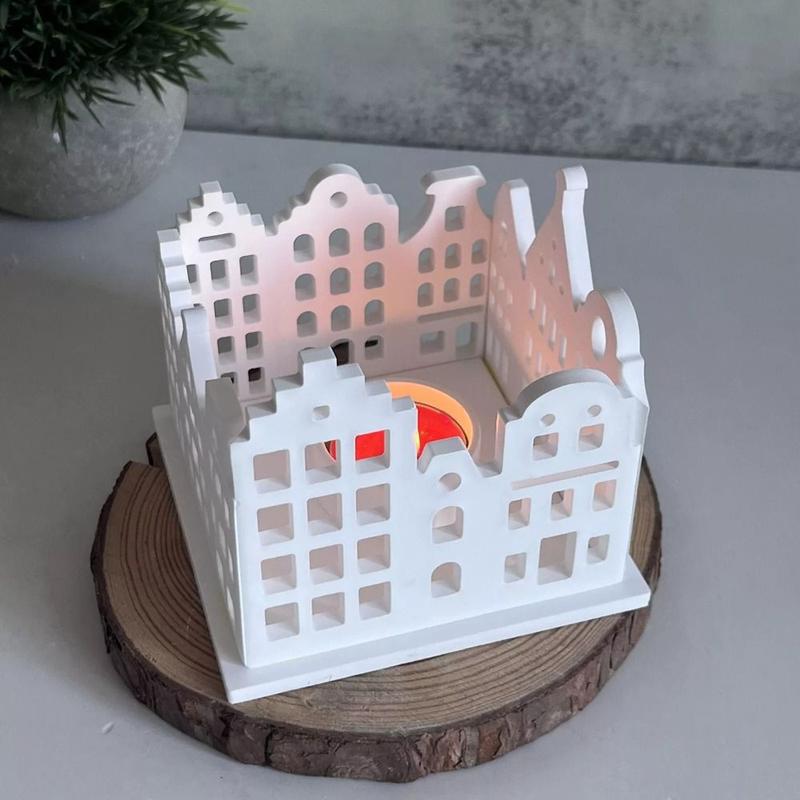 Product Introduction of Creativity Silicone Hollow Candlestick Molds Epoxy Resin Square Candle Holder Mold DIY Craft Tea Lamp Holder Mold Home Decor 12