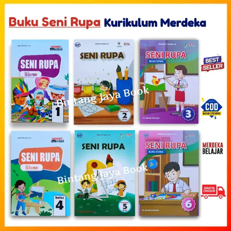 Buku Seni Rupa Kelas 1 2 3 4 5 6 SD/MI Kurikulum Merdeka 0