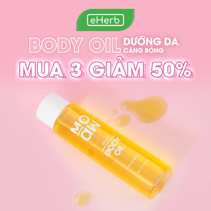 [MUA 3 GIẢM 50%] Dầu Dưỡng Body Oil BHA MOAW MOAWS - Dầu Dưỡng Ẩm Body EHERB Dầu Dưỡng Dành Cho Da Khô Hỗ Trợ Dưỡng Vùng Rạng Da Kín - Dầu Massage Thư Giãn Lãng Mạng - Dầu Dưỡng Mịn Da Bodycare Mỹ Phẩm Women Men (s)