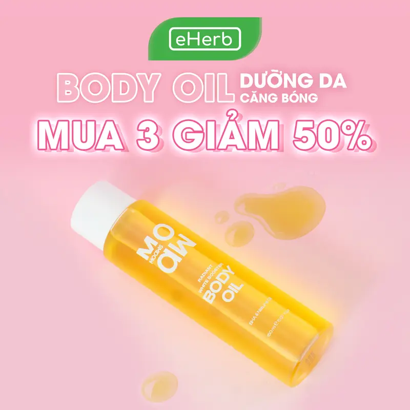 [MUA 3 GIẢM 50%] Dầu Dưỡng Body Oil BHA MOAW MOAWS - Dầu Dưỡng Ẩm Body EHERB Dầu Dưỡng Dành Cho Da Khô Hỗ Trợ Dưỡng Vùng Rạng Da Kín - Dầu Massage Thư Giãn Lãng Mạng - Dầu Dưỡng Mịn Da Bodycare Mỹ Phẩm Women Men (s) 0