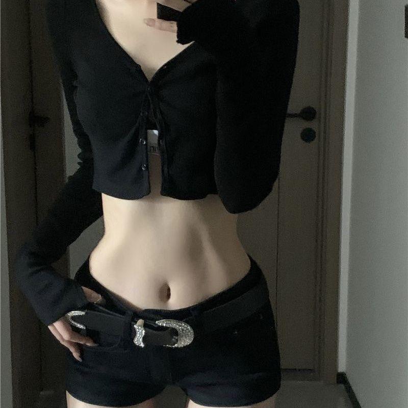 Product Introduction of Ins Niche Rhinestone Belt Millennium Hot Girl Trendy Decoration Accessories Personality American Dark Style Belt for Women Shorts Y2K shapewear  corset 8