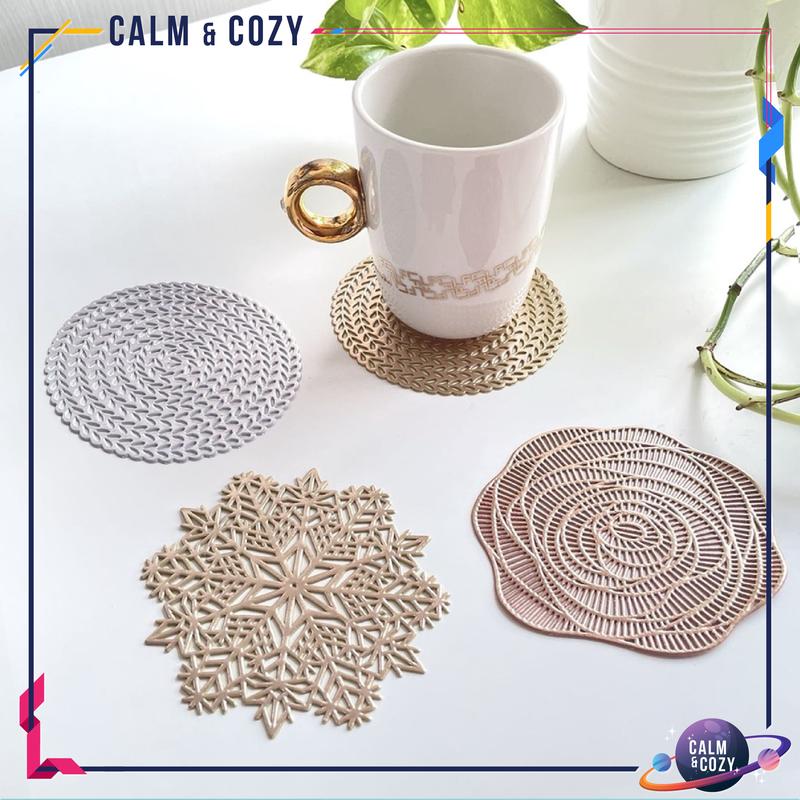 Lapik Cawan Cup Leaf Design Table Cup For Kitchen Alas Cawa - TikTok ...