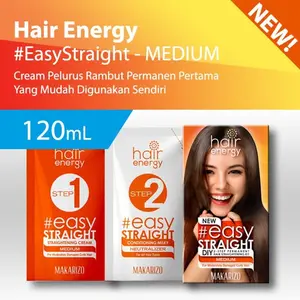 PROMO Makarizo Hair Energy Easy Straight - MEDIUM 120 mL Pelurus Rambut