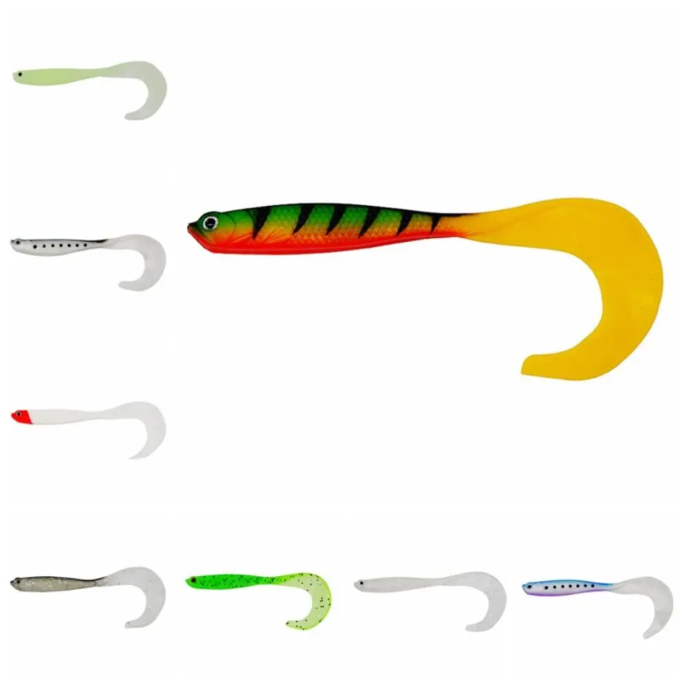 4PCS/Pack Fishing Tackle 12.5cm Long Tail Fish Bait 6g Artificial Fishing Lure T-Tail Simulation Jigging Wobblers Freshwater