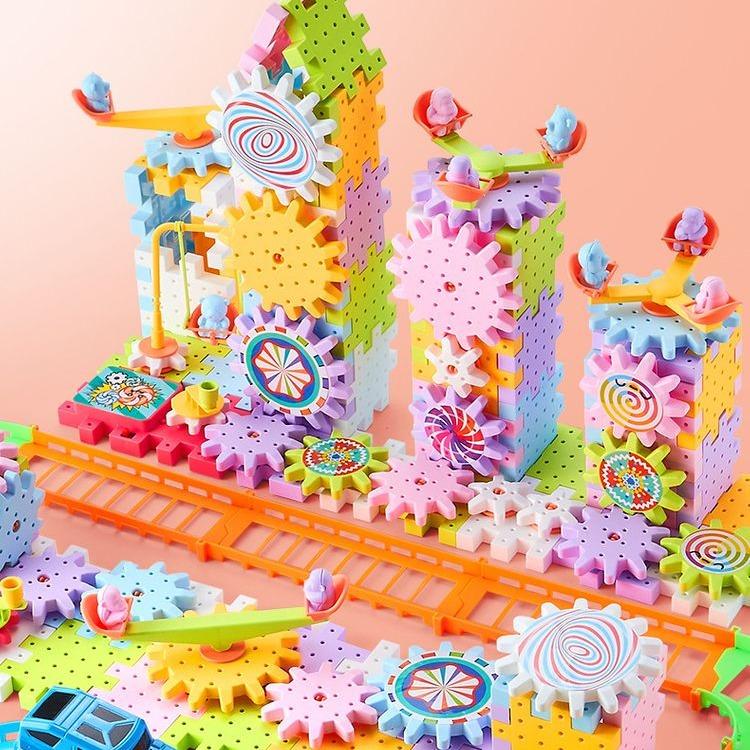 Bộ Đồ Chơi Lắp Ghép Thông Minh Có Động Cơ Chuyển Động 83 Chi Tiết - Đồ Chơi Lắp Ráp Phát Triển Trí Tuệ Cho Bé