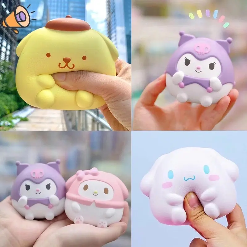 Đồ chơi xốp dẻo Squishy hình hoạt hình loopy, capybara, sanrio siêu đáng iu 3