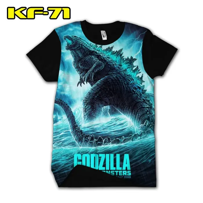Kaos Godzilla Art Baju Print 3D Bagus bukan setelan Bisa COD