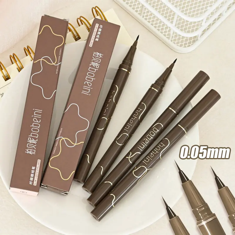 Bút kẻ mắt lâu trôi 0.05mm Bút kẻ mắt mảnh mịn Bút kẻ mắt nhanh khô Bút kẻ mắt 4 màu chống nước chống nhòe 0