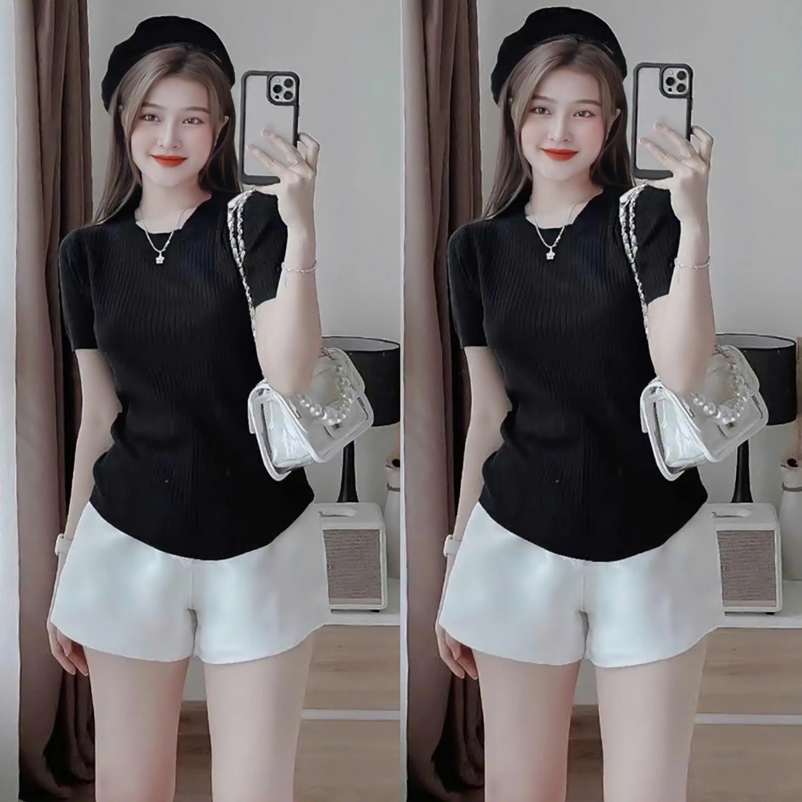 Áo Thun Gân Tăm Bigsize Cổ Tròn Nữ Xinh Đẹp Dễ Thương Giá Rẻ Freesize 50-95kg Women Top áo  thun  bigize đẹp Màu Nâu - 1047 | BigBuy360 - bigbuy360.vn