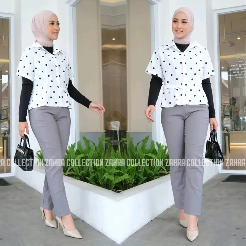 Celana Kantor Cutbray Import Wanita Nyaman Street All size Cewek 2