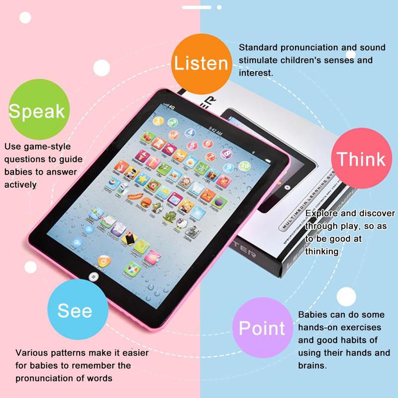 Product Introduction of Tablet For Kids Electronic Learning Toys Portable Ipad Learning Alphabet Educational Learning L6R8 28