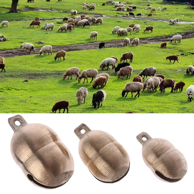 Chuông Đồng, Để Cắt Bò, Chuông Đồng Lớn, Có 3 Kích Cỡ, Làm Bằng Kim Loại, Thích Hợp Cho Ngựa, Cừu, Lạc Đà Và Dê, Được Sử Dụng Trong Trang Trại Gia Súc, Ho 8
