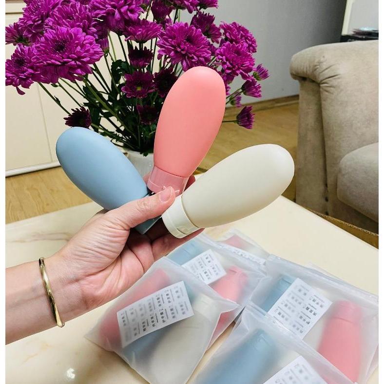 Set 3 Lọ Chiết Mỹ Phẩm, Dầu Gội, Sữa Tắm Du Lịch 60ml