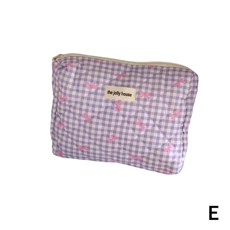 Product Introduction of Bowknot Cosmetic Bag Portable Soft Handbag Toiletries Capacity Bag Student Large Storage Bag 38