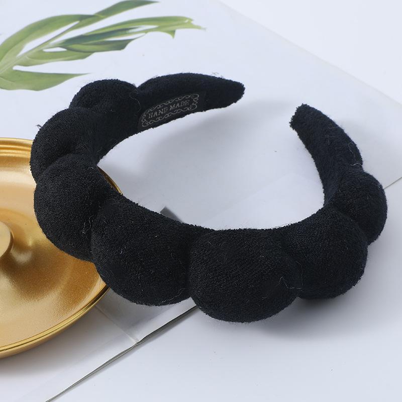 Hair Accessories for Women, 1 Count Cloud Shaped Hair Band & 2 Counts Elastic Hair Rope & 2 Counts Face Wash Wristband & 1 Count Hairpin, Heatless Styling Tools 5