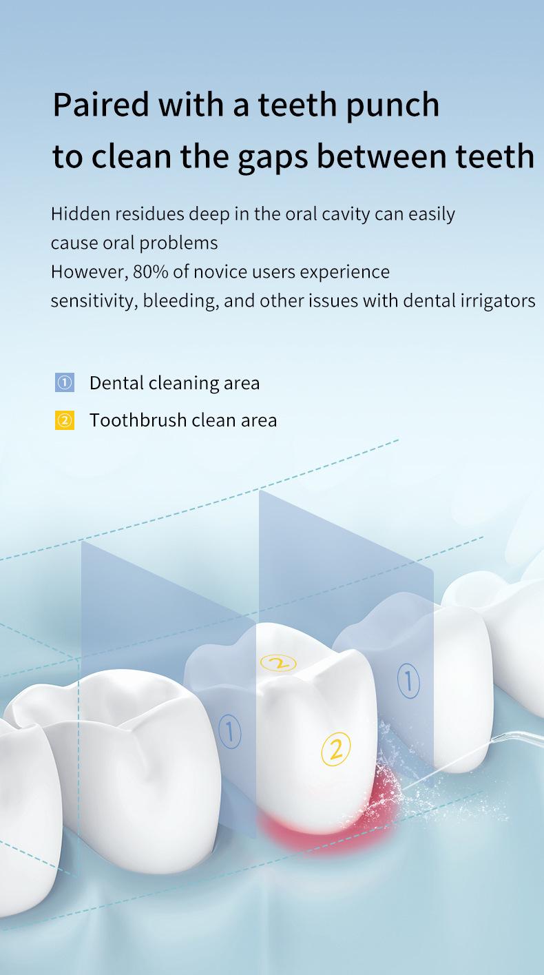 Product Introduction of Electric Water Pick Teeth Cleaning Machine Water Toothpick Removing Residual Teeth Waterpik Oral Dental Instrument 4