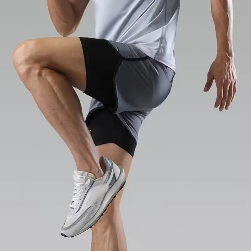 Quần nam nữ 2 lớp thể thao, quần chạy, quần tập gym, quần bơi chất liệu mềm mát