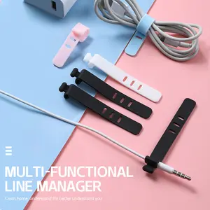 【Tropiblu】💕Portable data cable network cable storage cable organizer earphone cable silicone cable winder tie strap