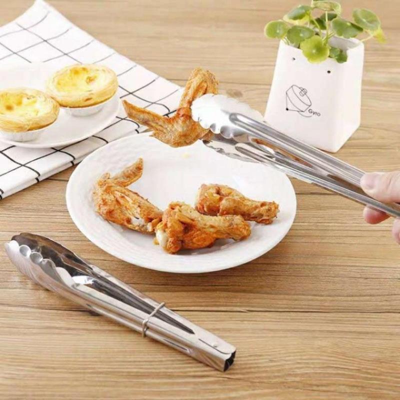 Kẹp Thịt, Dụng Cụ Nhà Bếp, Chất Liệu Thép Không Gỉ, Thích Hợp Nấu Ăn Và BBQ, Chịu Nhiệt, Cho Bánh Mì Và Salad, Kẹp Thực Phẩm, Kẹp Nướng Nướng, Dụng Cụ Nướng Thịt Chống Trượt, Dụng Cụ Nướng Thịt 1