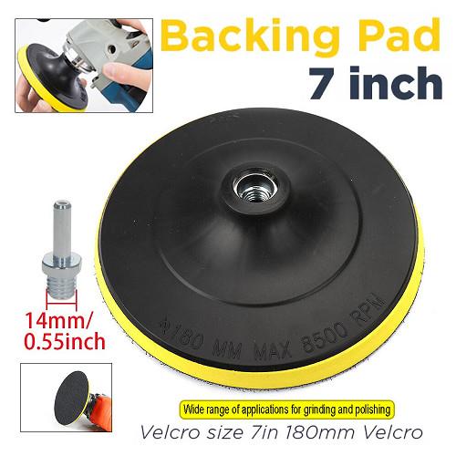 Jual Backing Plate Pad 7 inch 180mm + Baut Adapter M14 Dudukan Tatakan ...