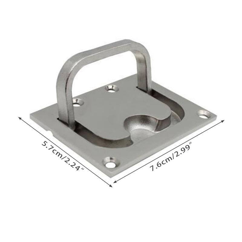 Product Introduction of Square Flush Pull Ring Handles Recessed Boat for Hatch for Latch Cabinet Flush Mount Lifting Hidden Recessed Furniture H 0